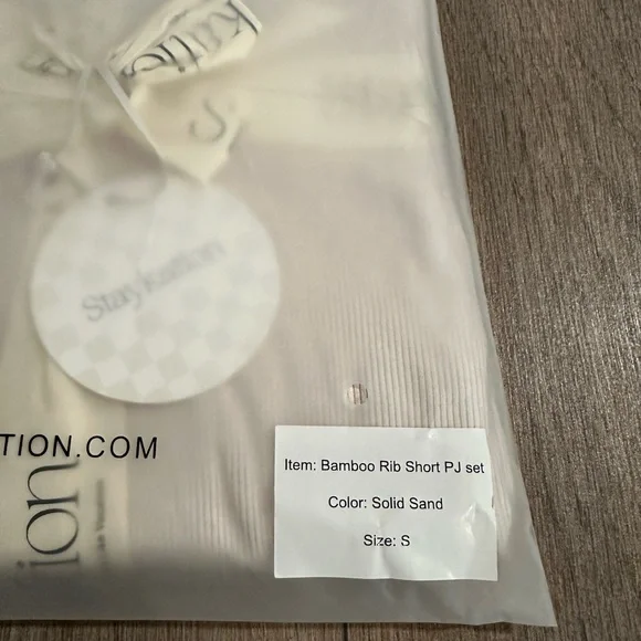 Bamboo ribbed pajamas short set - Picture 3 of 6